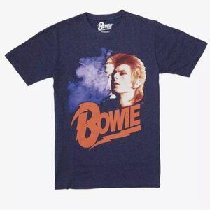 David Bowie Purple Smoke Short Sleeve Crewneck T-Shirt Adult Small